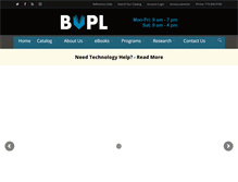 Tablet Screenshot of buenavistalibrary.org